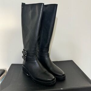 NIB Carmela Tall Black Leather Boots
